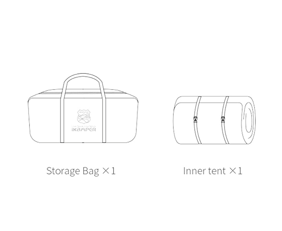 Svefntjald í fortjald / Inner tent